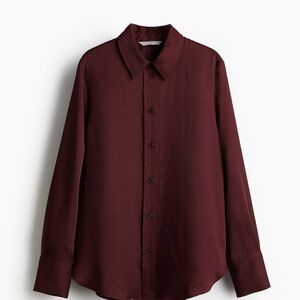 H&M Women's Burgundy Blouse